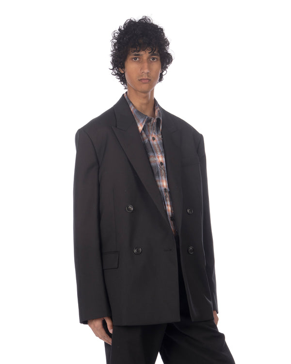 juun.j | Signature Wool Suit Jacket Black - Concrete