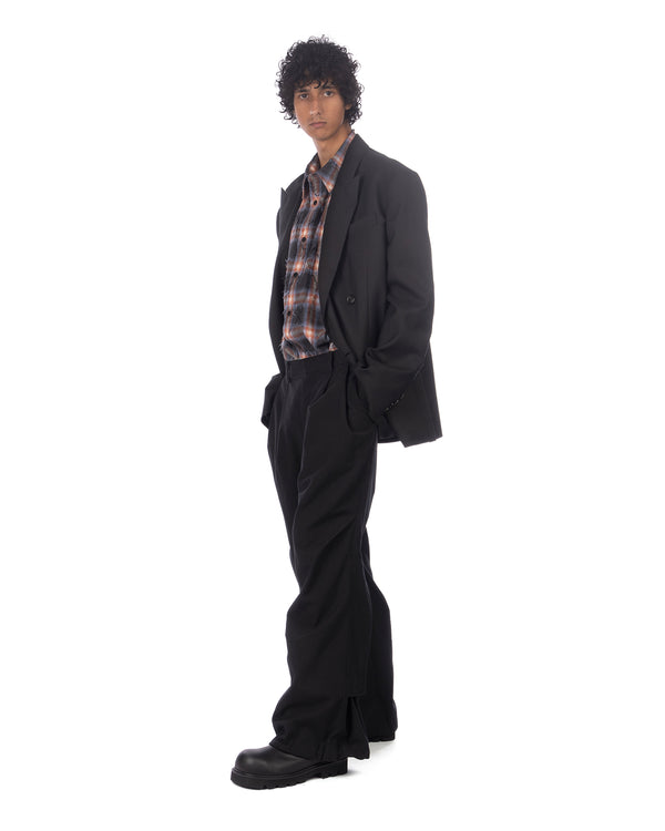 juun.j | Signature Wool Suit Jacket Black - Concrete