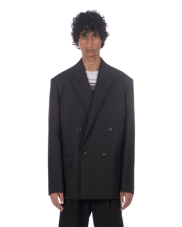 juun.j | Signature Wool Suit Jacket Black - Concrete
