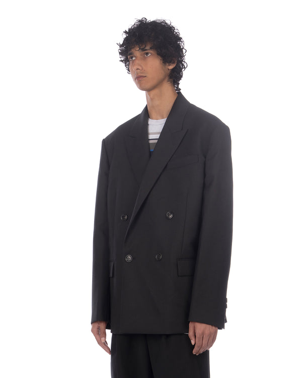 juun.j | Signature Wool Suit Jacket Black - Concrete