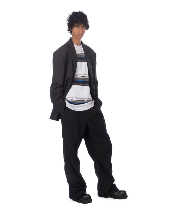 juun.j | Signature Wool Suit Jacket Black - Concrete