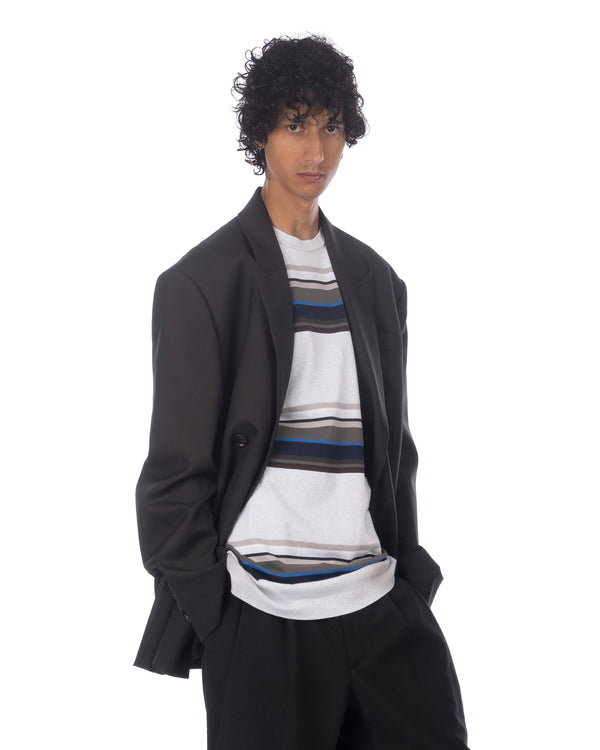 juun.j | Signature Wool Suit Jacket Black - Concrete