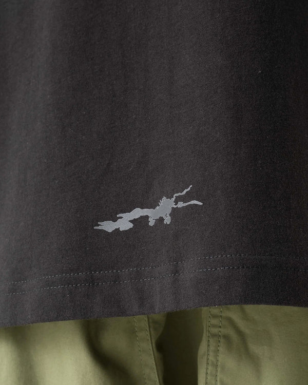 maharishi | Reflective Short Sleeve T-Shirt Black - Concrete
