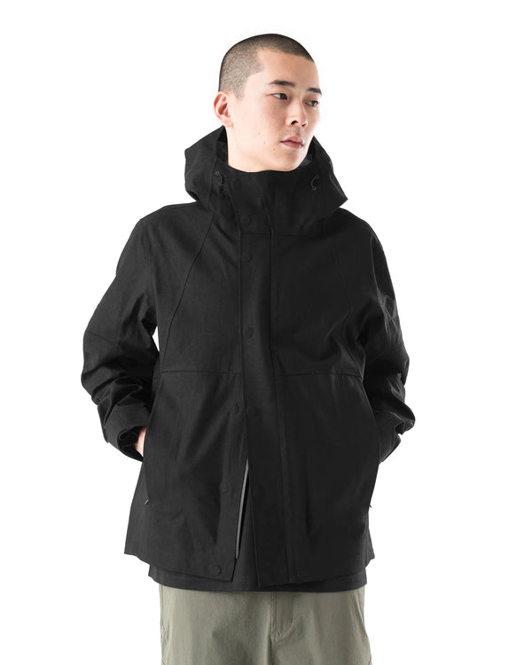 maharishi | Waterproof 3L Asym Storm Parka Black - Concrete