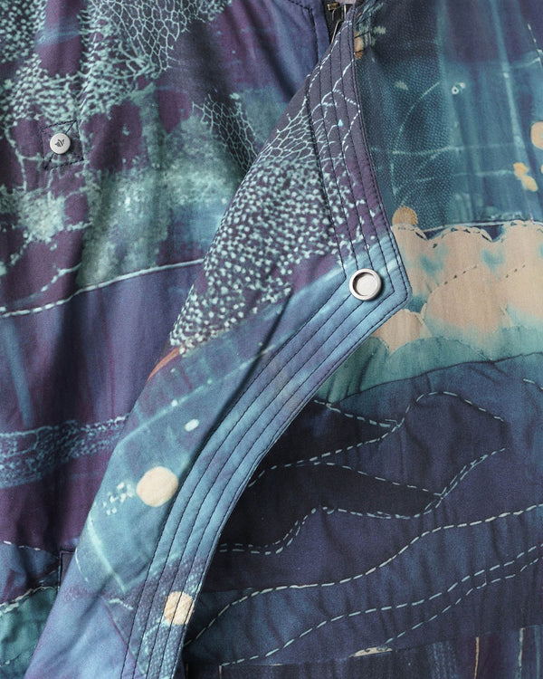maharishi | Boro Crane Monk MA1 Jacket Indigo - Concrete