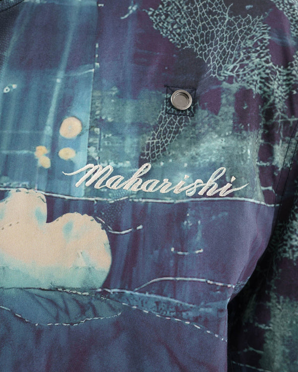 maharishi | Boro Crane Monk MA1 Jacket Indigo - Concrete