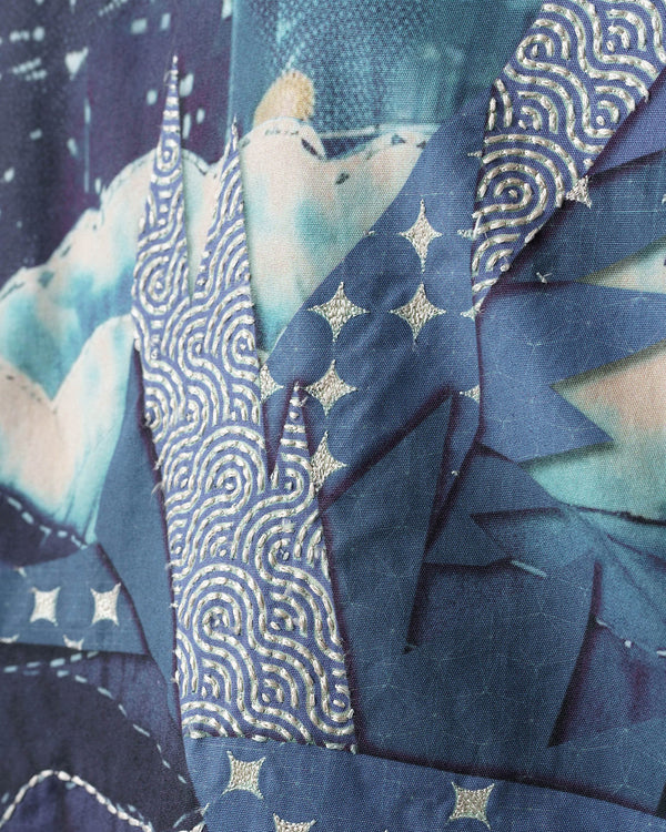 maharishi | Boro Crane Monk MA1 Jacket Indigo - Concrete
