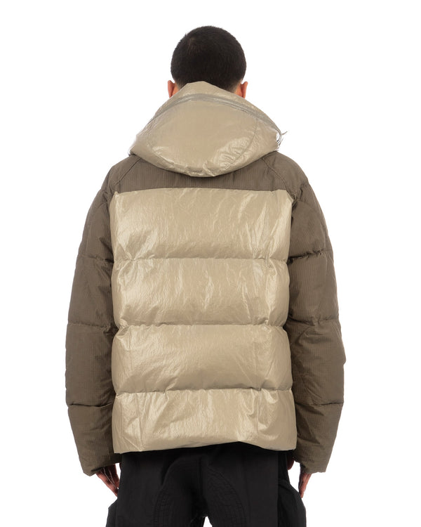 Nilmance | Sequence Zip Olmotex Down Jacket Olive - Concrete