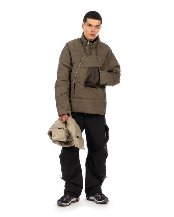 Nilmance | Sequence Zip Olmotex Down Jacket Olive - Concrete