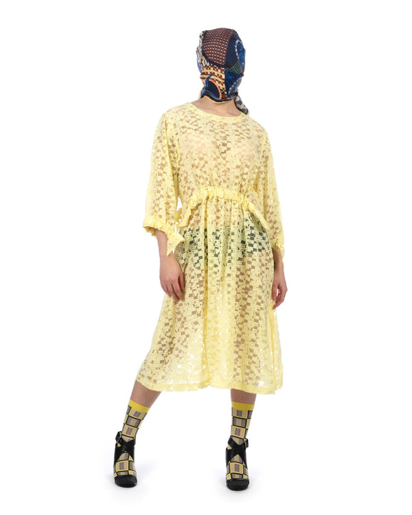 Henrik Vibskov | Full Bulk Dress Broken Yellow Box - Concrete