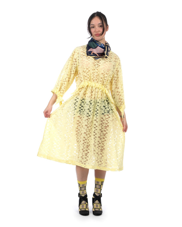 Henrik Vibskov | Full Bulk Dress Broken Yellow Box - Concrete