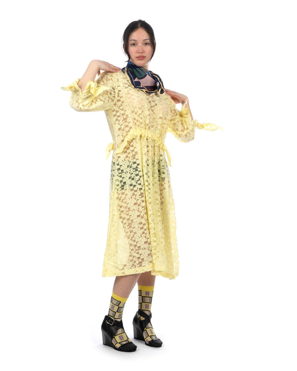 Henrik Vibskov | Full Bulk Dress Broken Yellow Box - Concrete