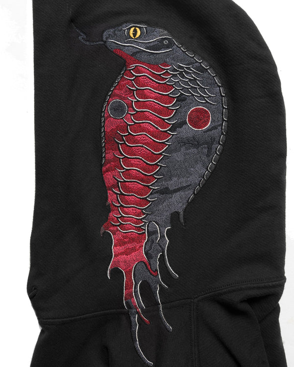 maharishi | 6010 Cobra Hoodie Black - Concrete
