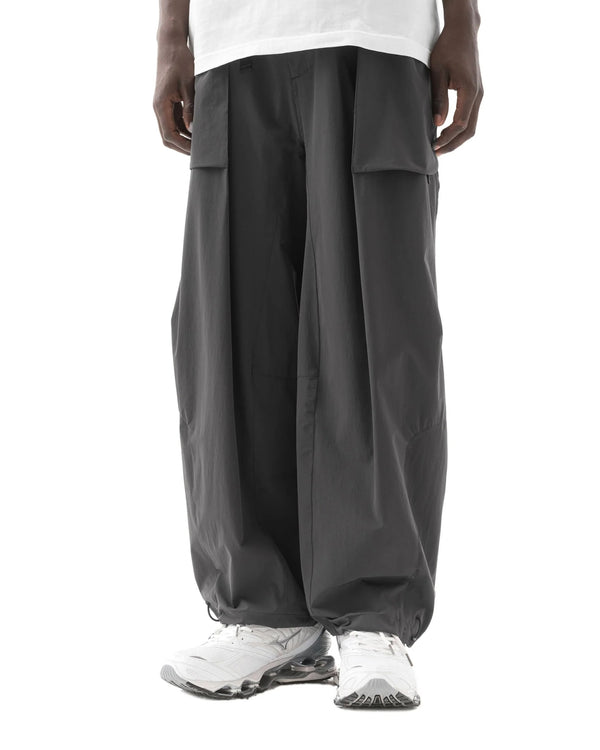 maharishi | 6041 Recycled Pleated Track Pants Charcoal - Concrete