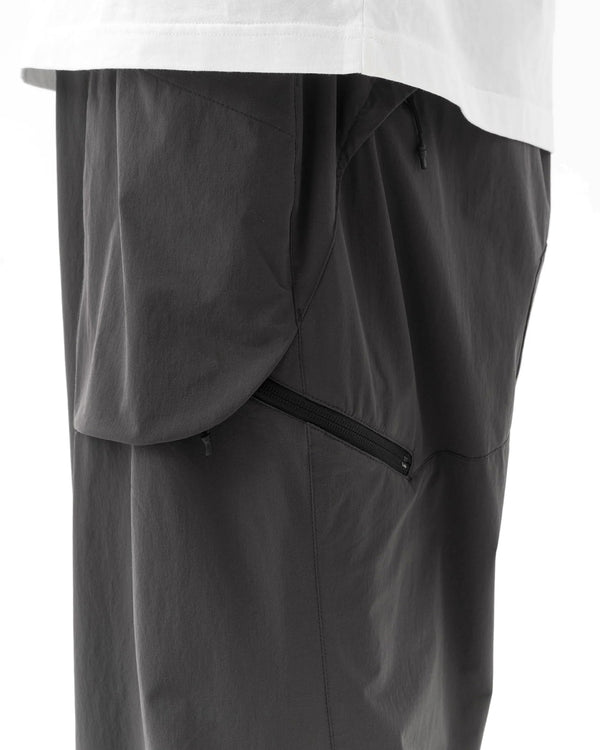 maharishi | 6041 Recycled Pleated Track Pants Charcoal - Concrete