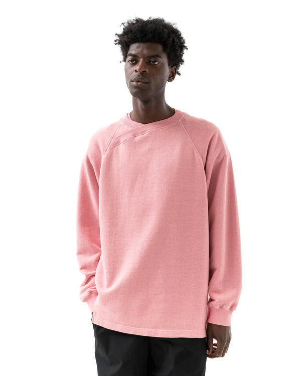 maharishi | 6002 Asym Monk Crew Sweat Pink - Concrete