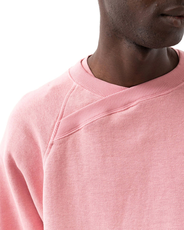 maharishi | 6002 Asym Monk Crew Sweat Pink - Concrete