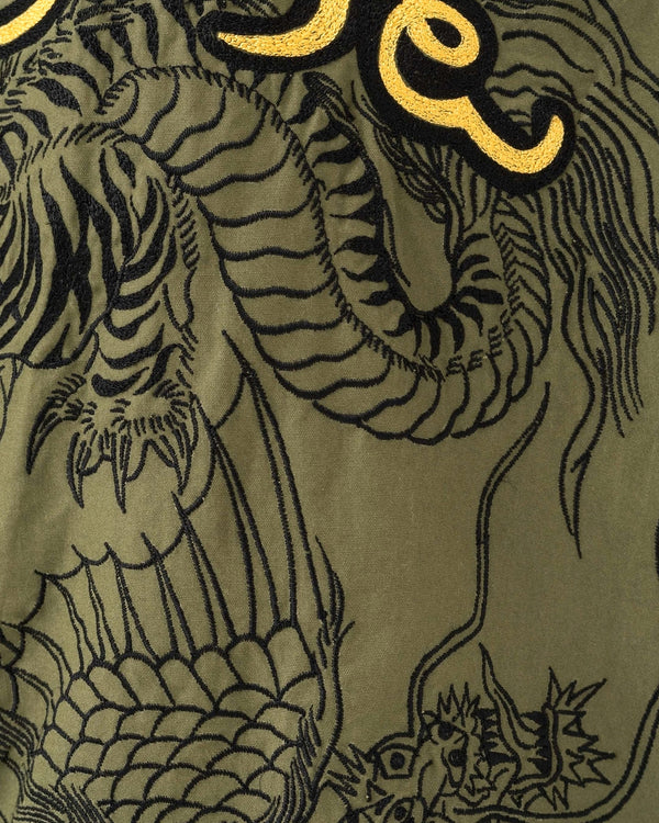 maharishi | 6092 Muay Thai Tiger Dragon Snopants Olive - Concrete