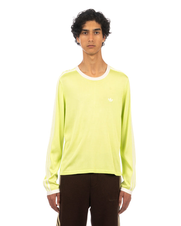 adidas | x Wales Bonner Knit T-Shirt Semi Frozen Yellow - Concrete