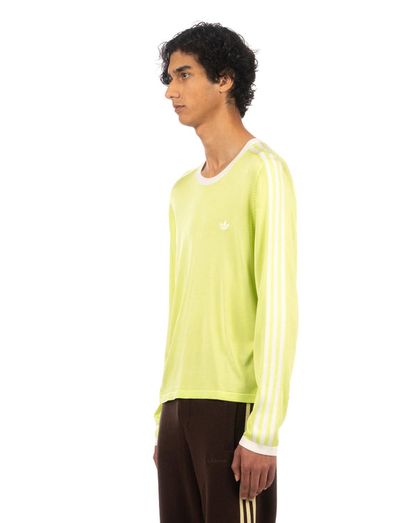 adidas | x Wales Bonner Knit T-Shirt Semi Frozen Yellow - Concrete