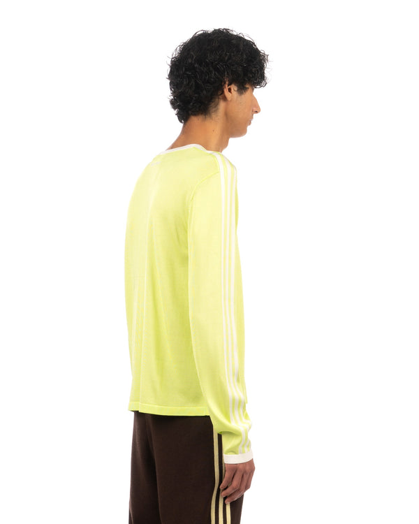 adidas | x Wales Bonner Knit T-Shirt Semi Frozen Yellow - Concrete