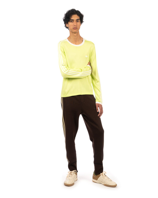 adidas | x Wales Bonner Knit T-Shirt Semi Frozen Yellow - Concrete