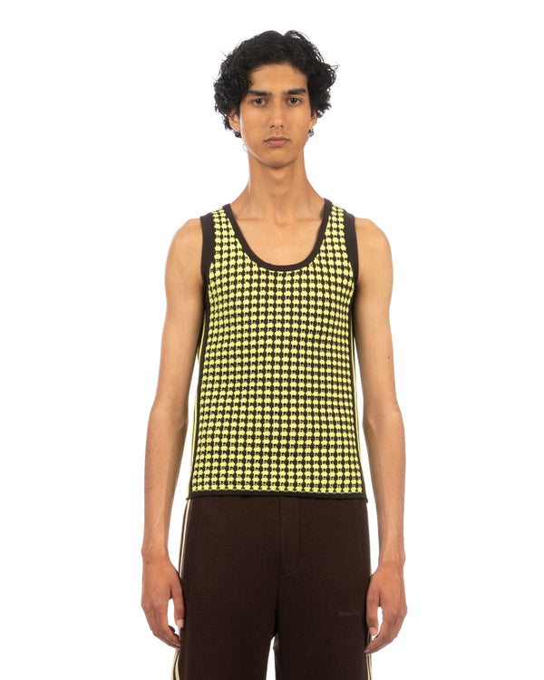 adidas | x Wales Bonner Crotched Vest Yellow / Night Brown - Concrete