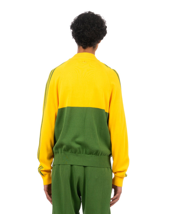 adidas | x Wales Bonner New Knit Track Top Gold / Green - Concrete