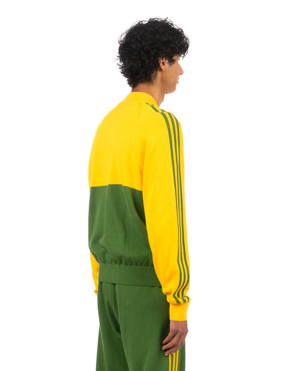 adidas | x Wales Bonner New Knit Track Top Gold / Green - Concrete