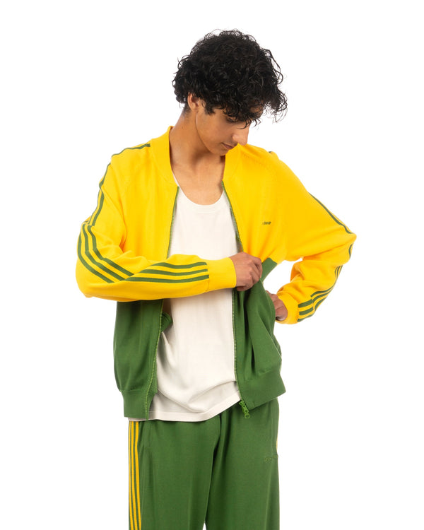 adidas | x Wales Bonner New Knit Track Top Gold / Green - Concrete