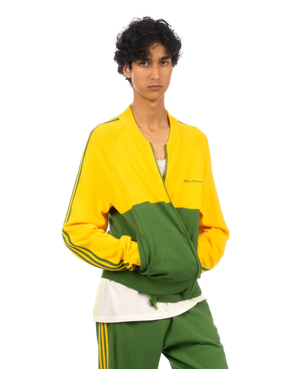 adidas | x Wales Bonner New Knit Track Top Gold / Green - Concrete