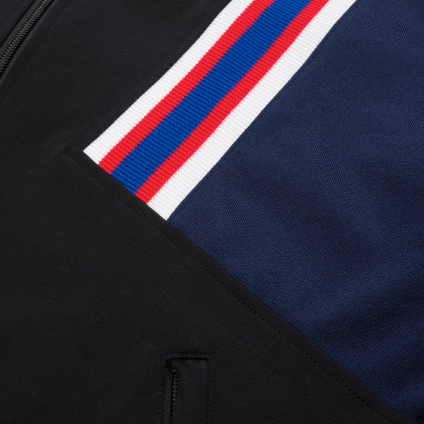 FACETASM | Rib Football Track Jacket Black - Concrete