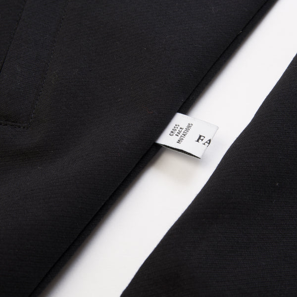 FACETASM | Rib Football Track Jacket Black - Concrete