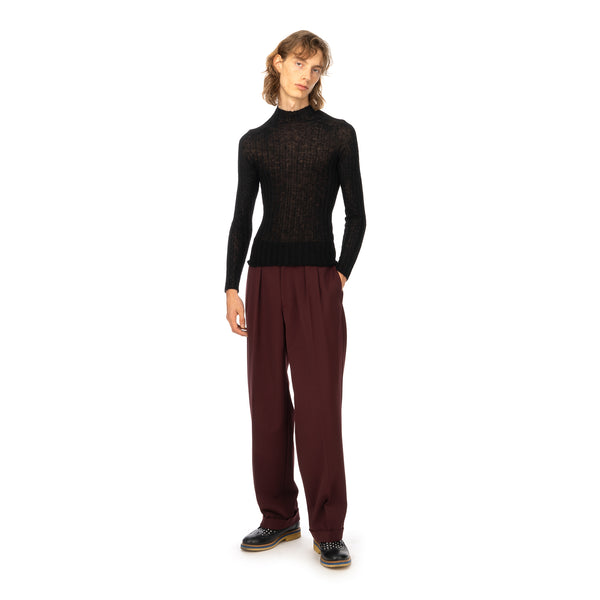 AMBUSH | W High Neck Knit Top Black - Concrete