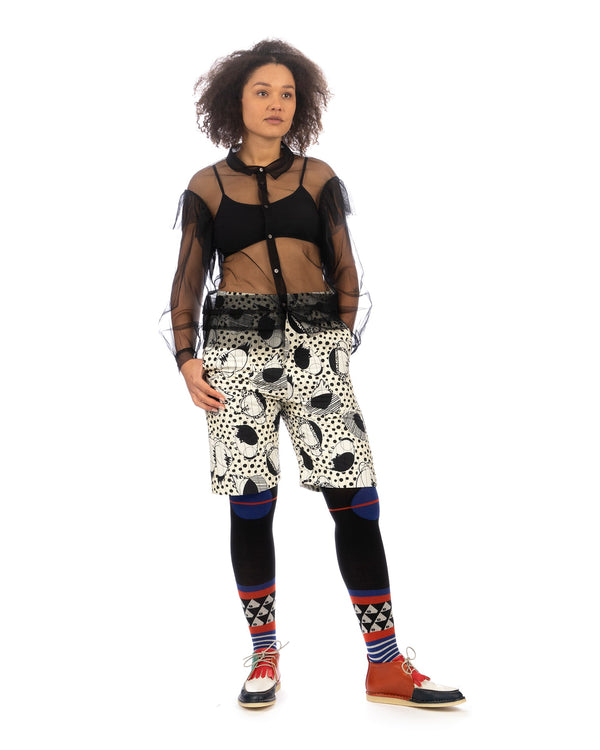 ANREALAGE | Spacesuit Tulle Blouse Black - Concrete