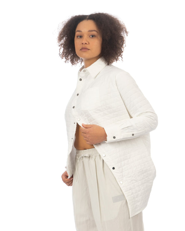 ANREALAGE | Aerogel Quilting Ball Jacket White - Concrete