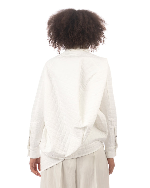 ANREALAGE | Aerogel Quilting Ball Jacket White - Concrete