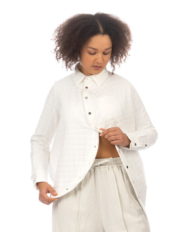 ANREALAGE | Aerogel Quilting Ball Jacket White - Concrete