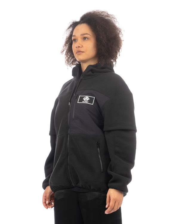 ANREALAGE | Aerogel Fleece Spacesuit Hoodie Black - Concrete