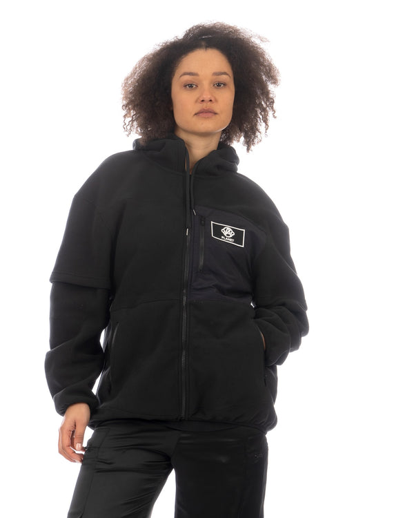 ANREALAGE | Aerogel Fleece Spacesuit Hoodie Black - Concrete