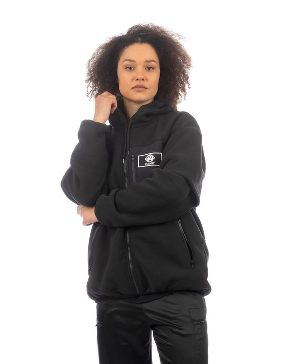 ANREALAGE | Aerogel Fleece Spacesuit Hoodie Black - Concrete