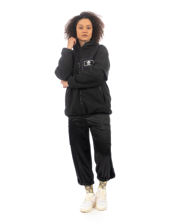 ANREALAGE | Aerogel Fleece Spacesuit Hoodie Black - Concrete