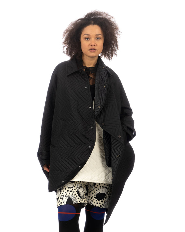 ANREALAGE | Aerogel Quilting Ball Coat Black - Concrete