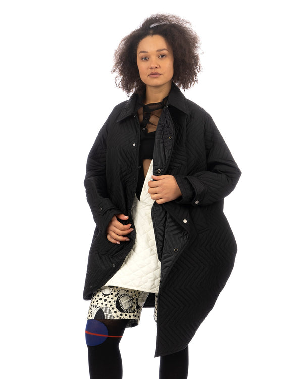 ANREALAGE | Aerogel Quilting Ball Coat Black - Concrete