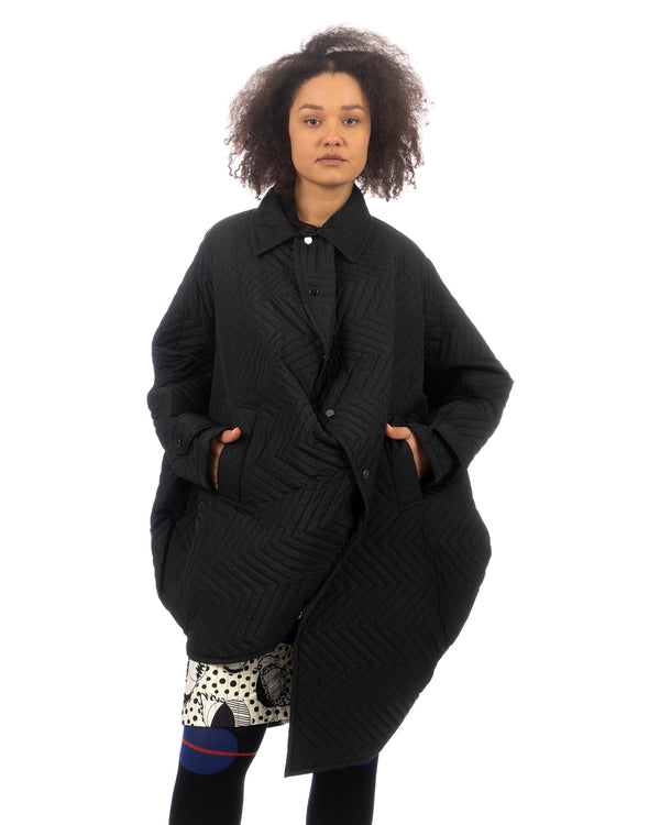 ANREALAGE | Aerogel Quilting Ball Coat Black - Concrete