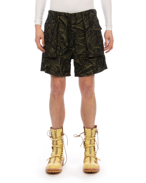 4SDesigns | Gusset Pocket Fatique Short Olive - Concrete