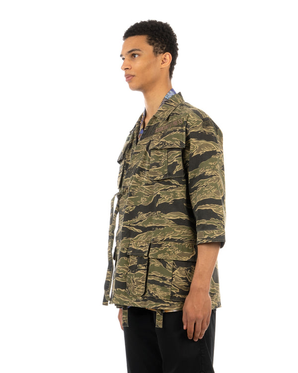 maharishi | 8090 Camo Jungle Kimono Mint Gold Tigerstripe - Concrete