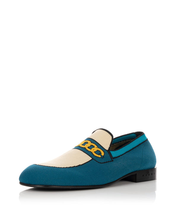 Marni | Mocassin Trompe L'ŒIL Blue - Concrete