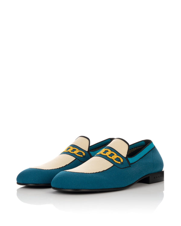 Marni | Mocassin Trompe L'ŒIL Blue - Concrete