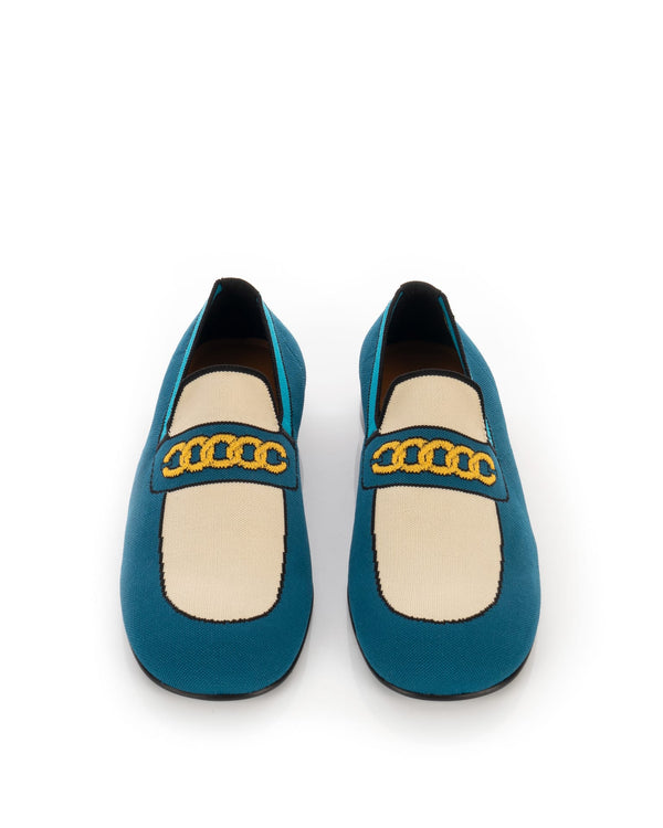 Marni | Mocassin Trompe L'ŒIL Blue - Concrete